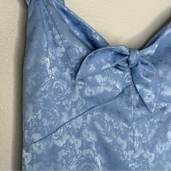 Show Me Your Mumu Jumpsuit Light Blue Floral Sz M NWT Wide Leg USA MADE feminine - Picture 3 of 7